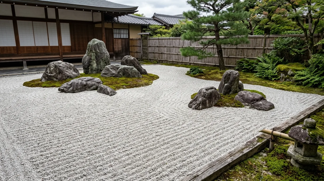 Dry Garden Rock Layout